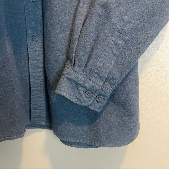 L.L Bean Blue Long Sleeve Button Down 100% Cotton Size XL - Picture 6 of 7